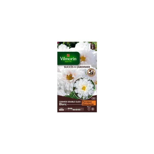 Confort extérieur：Graines de Cosmos double click blanc Vilmorin - graines à semer
