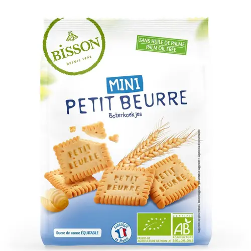 Sélection extérieure：Biscuits bio mini petit beurre en sachet fraîcheur Bisson - 125 g