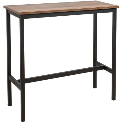 Table Haute en aggloméré et métal 100 x 40 x 90 cm Mola (Black)