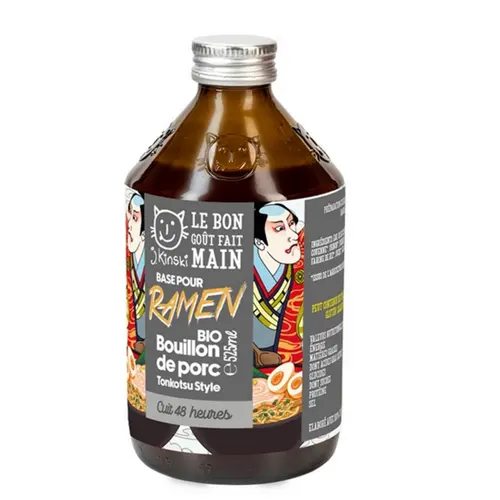 Équipement extérieur：Bouillon de porc style Tonkotsu bio J. Kinski - 525 ml