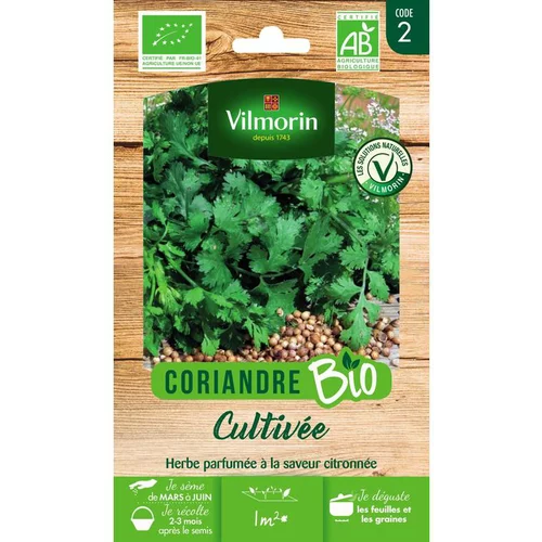 Simple au jardin:Graines de coriandre bio Vilmorin - graines à semer