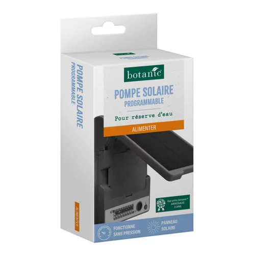 Jardin et idées：Pompe solaire manuelle et programmable botanic®