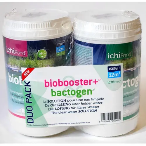 Maison & extérieur:Duo pack bactéries pour bassin traitement de l'eau Aquatic Science Biobooster+ et Bactogen - 12000 litres