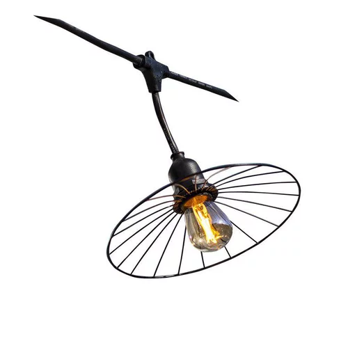 Sélection pour votre jardin:Guirlande micro LED sur secteur raccordable haute tension avec ampoules - 6 m