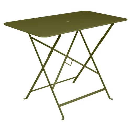 Idée jardin:Table pliante en acier coloris pesto Bistro Fermob - 97 x 57 x 74 cm