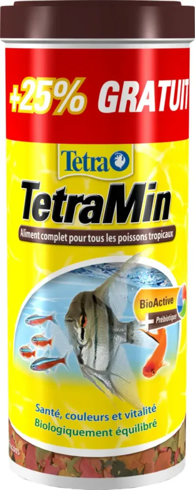 Esprit jardin：Produit d'entretien pour aquarium TetraMin Flakes - 1,25L 12 FR
