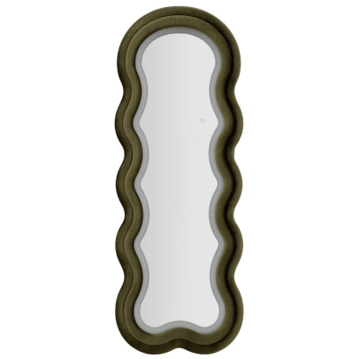 Miroir mural en MDF avec led intégrés Frame 60 x 160 cm (Vert)