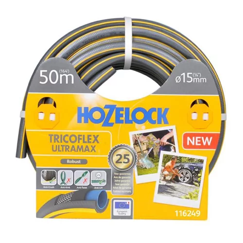 Solution au jardin:Tuyaux Tricoflex Ultramax coloris gris Hozelock - 50 m x Ø 15 mm