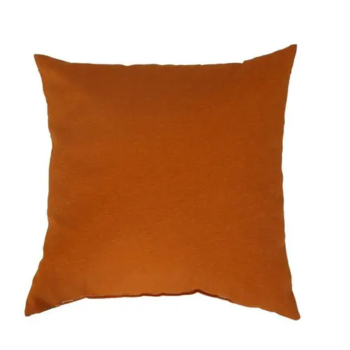 Une idée maline pour le jardin：Coussin en polyester/coton coloris abricot Déco - 40 x 40 x 15 cm