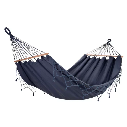 Jardin durable:Hamac coloris anthracite à franges en polypropylène Jobek Hamac GraphiK - 300 x 140 cm