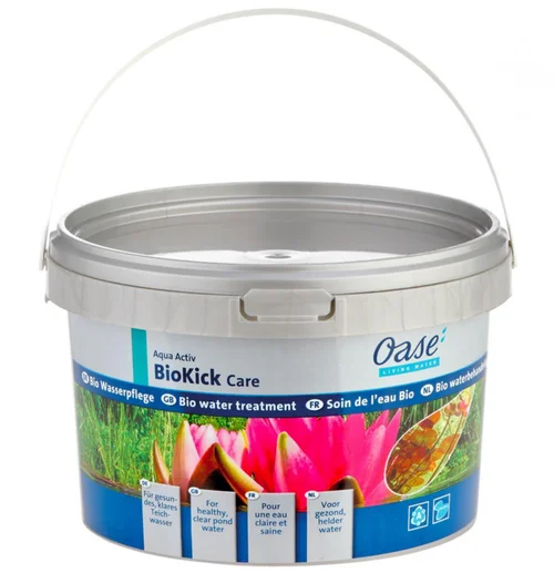 Pour votre confort en extérieur:Additif aquatique bio, 2000 ml - OASE AquaActiv BioKick Care