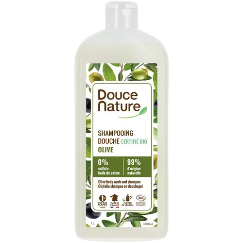 Solution utile:Shampooing douche Olive certifié Bio Douce Nature - 1 L