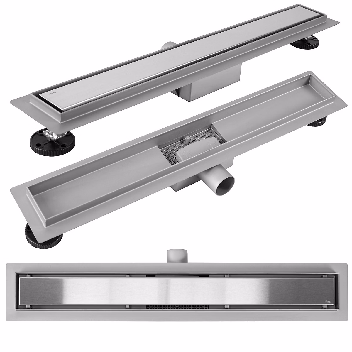 Drain Linéaire Rea Neox 90 Brush Steel – Réf. BUEAMOODN3061909799