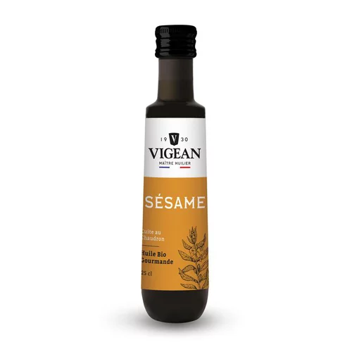 Accessoire extérieur：Huile sésame grillée bio 25 cl
