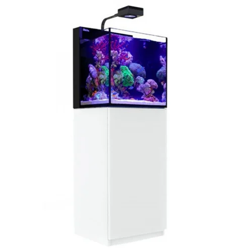 Jardin et maison:Aquarium marin Cube G2 Nano + meuble blanc, RED SEA AQUARIUM - modèle Max