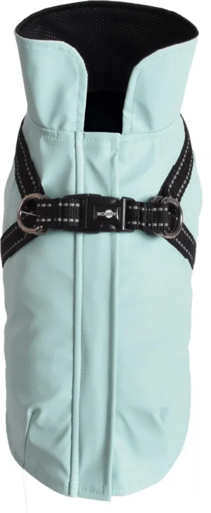 Essentiel maison：Manteau pour chien coloris bleu glacier avec harnais intégré Bobby Tom - Taille 44L