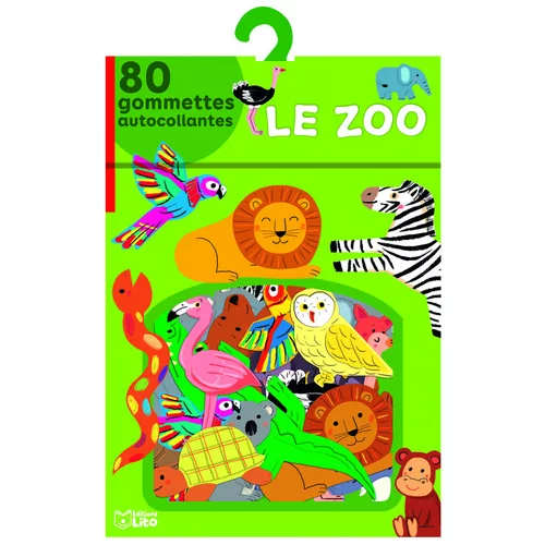 Nature au jardin：Lot de gommettes "Le zoo"