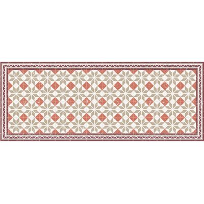 Tapis intérieur carreaux de ciment losanges 70 x 180 cm