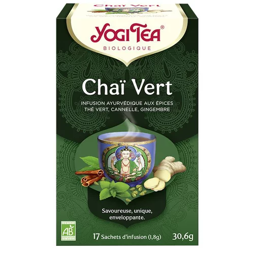 Idée pour le jardin：Yogi Tea Chai vert – La boîte de 17 sachets