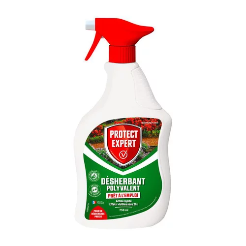 Confort au jardin：Désherbant polyvalent prêt à l'emploi Protect Expert - 750 ml
