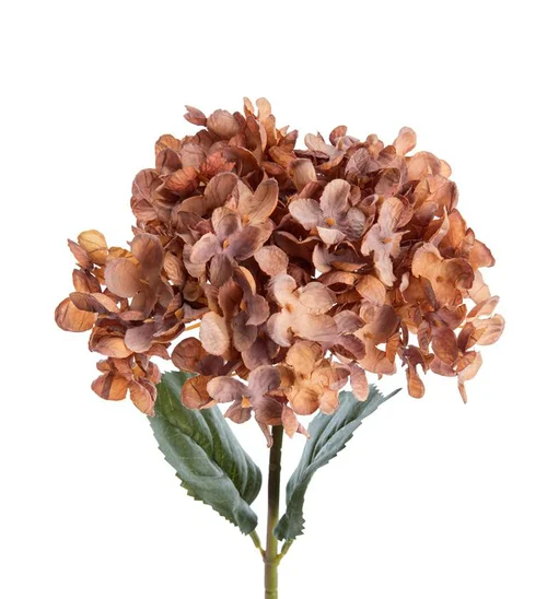 Idée extérieure:Fleur artificielle en papier hortensia coloris violet - H 65 cm