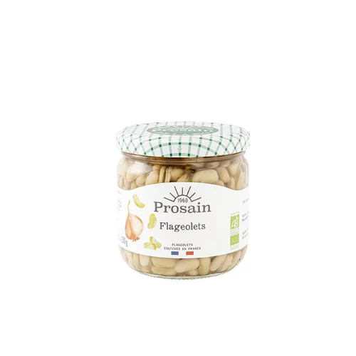 Un choix pratique pour l’extérieur:Flageolets bio en bocal de 345 g