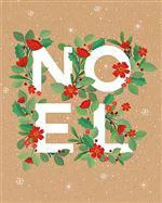 Confort dehors：Carte double de Noël Pictura Kraft work – 12 x 15 cm