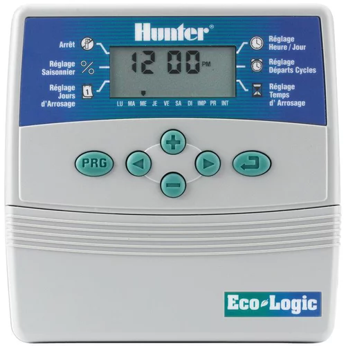 Pour plus de confort au jardin:Programmateur éco-logic à 6 voies Hunter