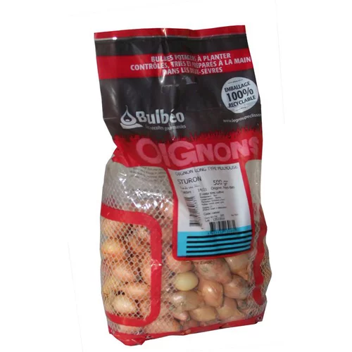 Pour plus de praticité à l’extérieur:Bulbes d’oignons jaune Sturon calibre 14/21, 500 g