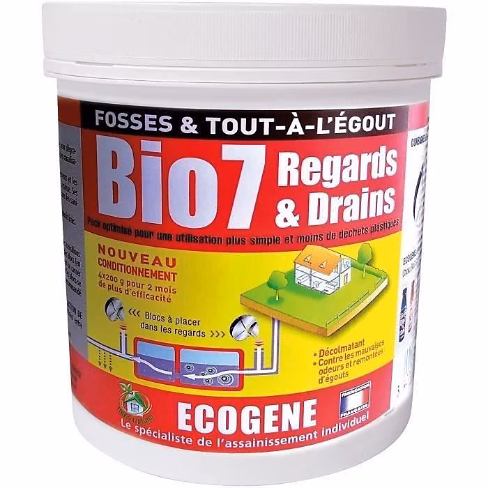ECOGENE Bio 7 regard et drain – 4 × 200 g