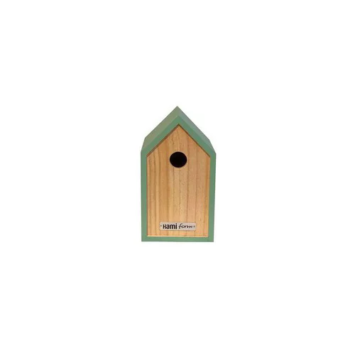 Essentiel pour le jardin：Nichoir moonk vert en bois 23 x 17 x H 20 cm
