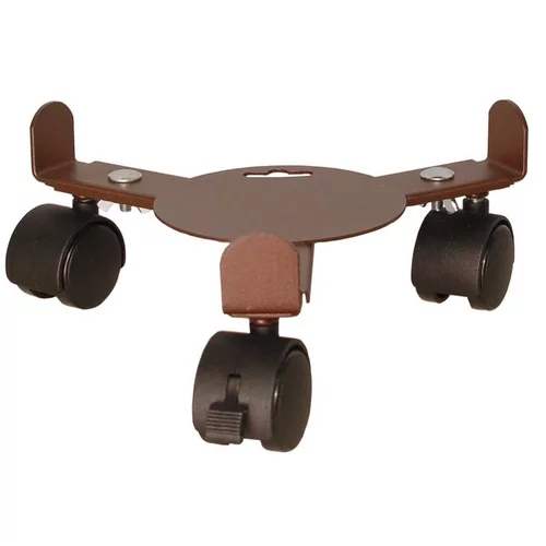 Jardin plaisir：Support 3 roulettes extensible fer vieilli 27 à 37 cm