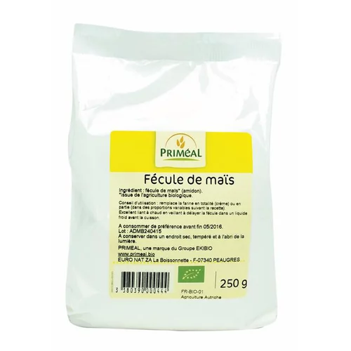 Pour compléter vos extérieurs:Fécule de maïs PRIMEAL 250 g