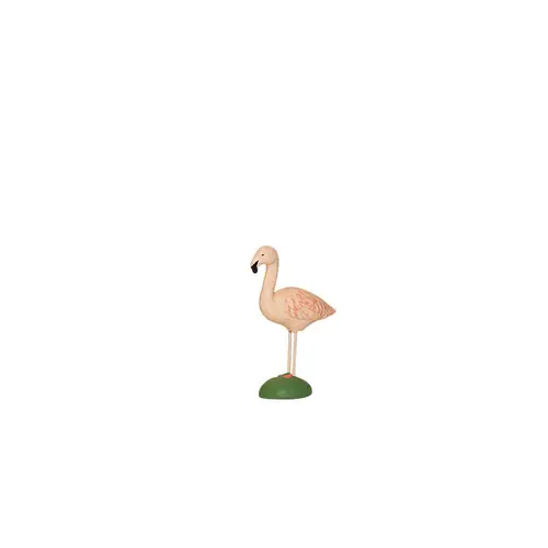 Pensé pour le jardin:Animal de crèche de Noël flamant rose Santons Escoffier - 3,3 x 1,6 x 4,4 cm