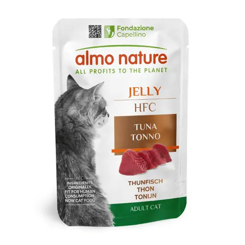 Extérieur plaisir:Pâtée pour chat HFC Jelly au thon Almo Nature - 55 g