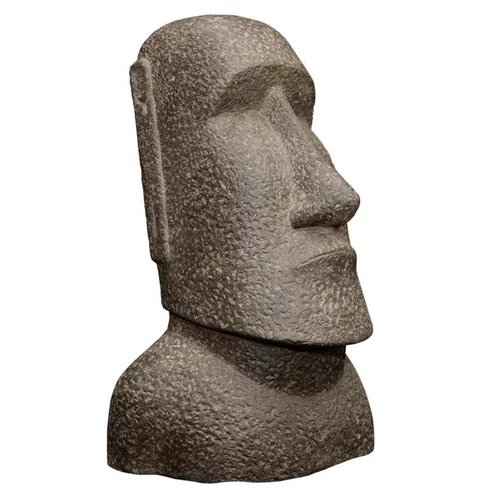 Un atout pour vos extérieurs:Statue Moai en pierre reconstituée 100 cm