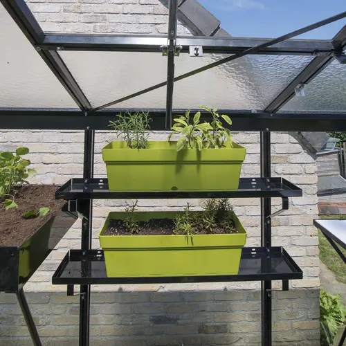 Choix au jardin：Set de 2 étagères en aluminium ACD - 86 x 15 cm