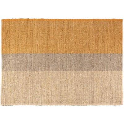Tapis en jonc de mer et coton mirabelle Karan
