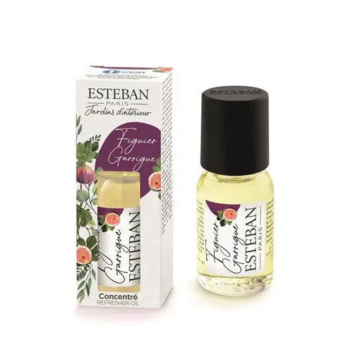 Esprit jardin：Concentré de parfum en flacon compte-goutte Figuier Garrigue Esteban - 15 ml