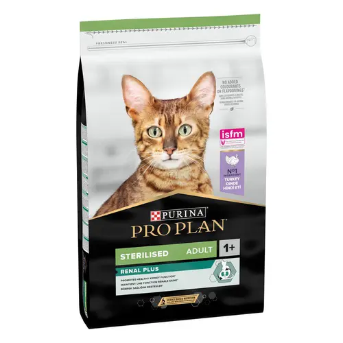 Pour simplifier vos extérieurs：Croquette pour chat adulte stérilisé à la dinde Pro Plan - 10 kg