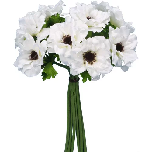 Style extérieur:Bouquet anémones artificielles 9 tiges H40 cm