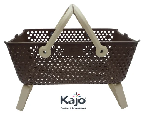 Un atout pour le jardin：Panier Kajo taupe/beige - 15 L