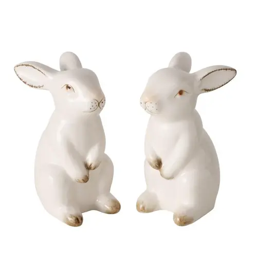 Utile au jardin:Pique décorative forme lapin marron Paddy - 3 x 25 x H 23 cm