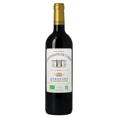 Bien pensé jardin:Les Hauts de Cajus Bordeaux AOC rouge bio - 75 cl