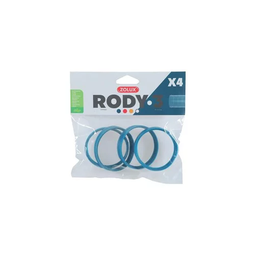 Jardin et confort:Anneau de connexion x 4 Rody 3 bleu Ø 6 cm