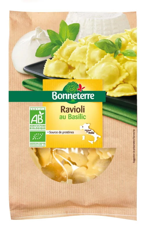 Maison et jardin：Raviolis au basilic Bonneterre en sachet 250 g