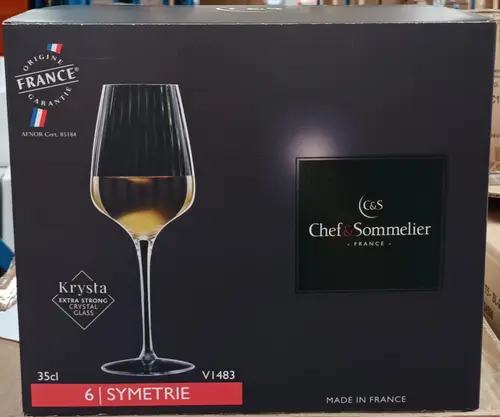 Accessoire jardin：Coffret 6 verres à pied Chef Sommelier Symétrie 35 cl - les 6 pièces