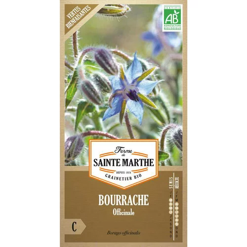 Pour la vie au jardin：Graines de bourrache officinale bio Ferme de Sainte Marthe - graines à semer