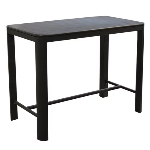 Espace vert essentiel：Table haute de jardin en aluminium, couleur graphite PROLOISIRS EOS - 140x105x74cm