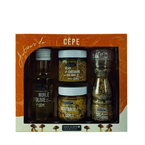 Une idée pour le jardin：Coffret autour du cèpe Savor et Sens - 400 g
